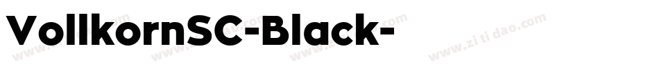 VollkornSC-Black字体转换