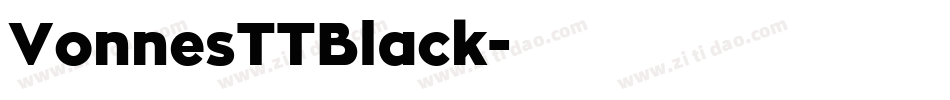 VonnesTTBlack字体转换