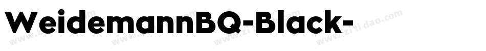 WeidemannBQ-Black字体转换