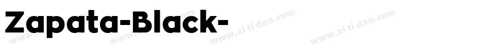 Zapata-Black字体转换