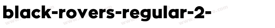 black-rovers-regular-2字体转换