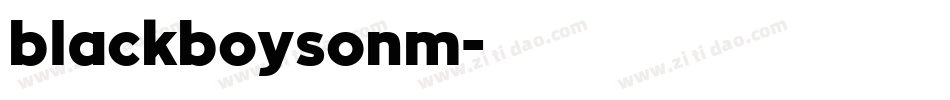 blackboysonm字体转换