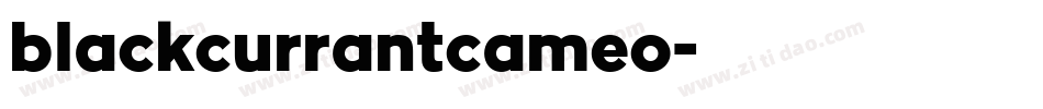 blackcurrantcameo字体转换