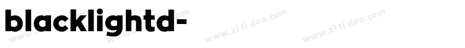blacklightd字体转换