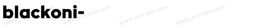 blackoni字体转换