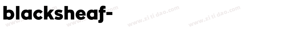 blacksheaf字体转换