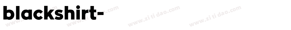 blackshirt字体转换