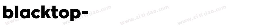 blacktop字体转换