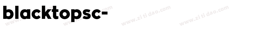 blacktopsc字体转换