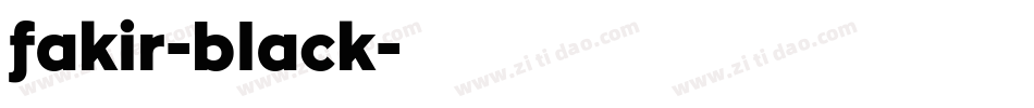 fakir-black字体转换