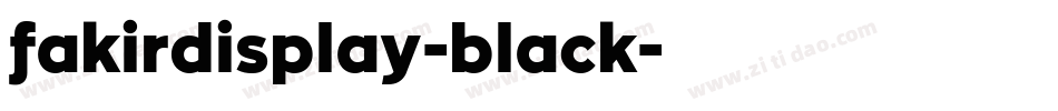 fakirdisplay-black字体转换