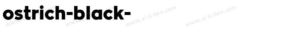 ostrich-black字体转换