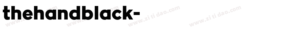 thehandblack字体转换