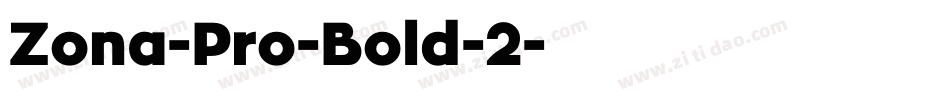Zona-Pro-Bold-2字体转换