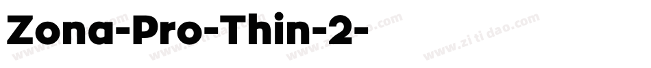 Zona-Pro-Thin-2字体转换