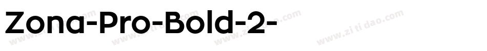 Zona-Pro-Bold-2字体转换