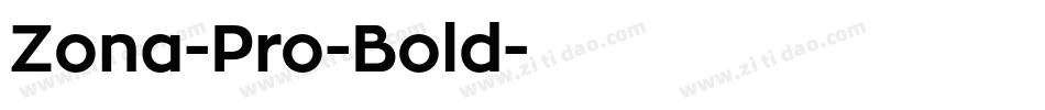 Zona-Pro-Bold字体转换