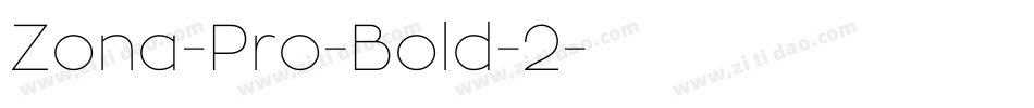 Zona-Pro-Bold-2字体转换