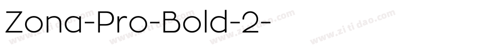 Zona-Pro-Bold-2字体转换