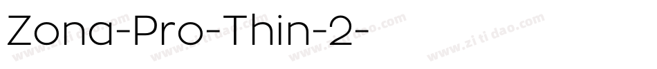 Zona-Pro-Thin-2字体转换