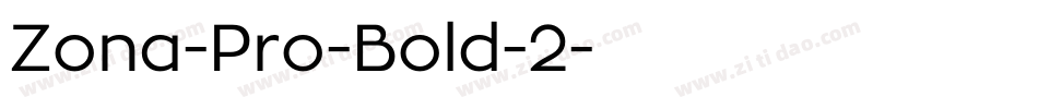 Zona-Pro-Bold-2字体转换