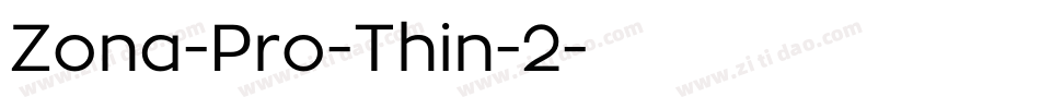 Zona-Pro-Thin-2字体转换