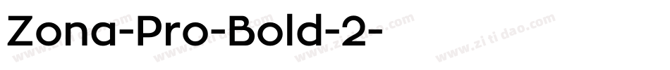 Zona-Pro-Bold-2字体转换