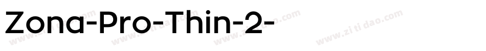 Zona-Pro-Thin-2字体转换