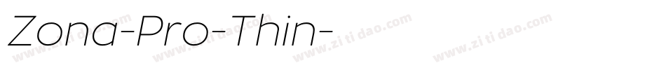 Zona-Pro-Thin字体转换