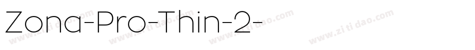 Zona-Pro-Thin-2字体转换