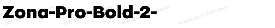 Zona-Pro-Bold-2字体转换