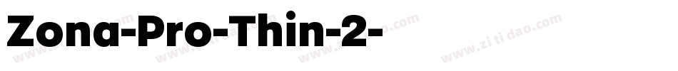 Zona-Pro-Thin-2字体转换