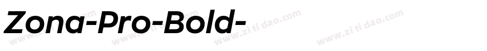 Zona-Pro-Bold字体转换