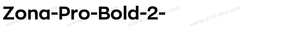 Zona-Pro-Bold-2字体转换
