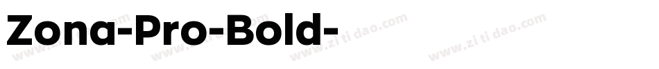 Zona-Pro-Bold字体转换