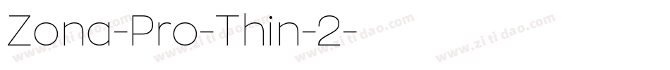 Zona-Pro-Thin-2字体转换