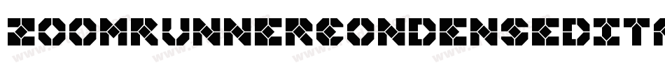 ZoomRunnerCondensedItalic-7JPl字体转换