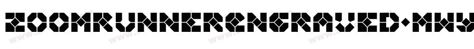 ZoomRunnerEngraved-mwYx字体转换