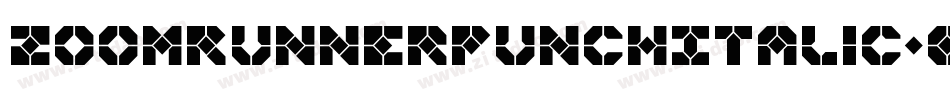 ZoomRunnerPunchItalic-O4qA字体转换