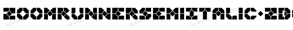 ZoomRunnerSemiItalic-ZDoJ字体转换