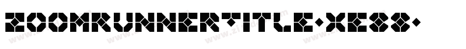 ZoomRunnerTitle-xe88字体转换