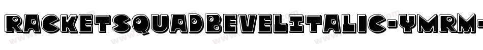 RacketSquadBevelItalic-yMRm字体转换