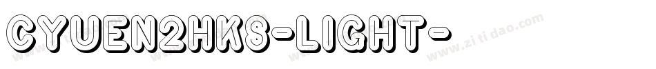 CYuen2HKS-Light字体转换