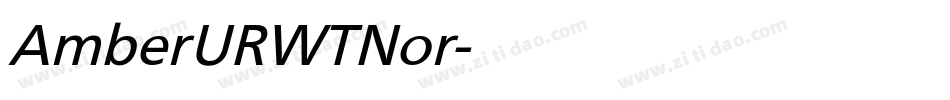 AmberURWTNor字体转换