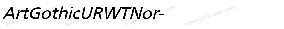 ArtGothicURWTNor字体转换