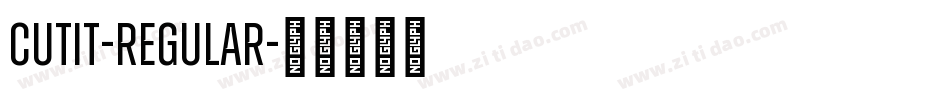 CutIt-Regular字体转换