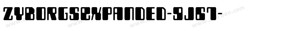 ZyborgsExpanded-9j67字体转换