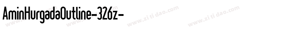 AminHurgadaOutline-326z字体转换