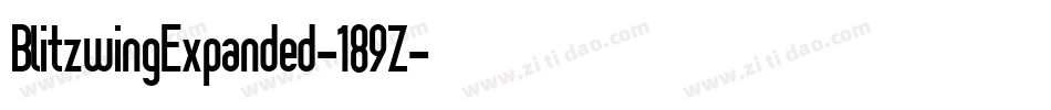 BlitzwingExpanded-189Z字体转换