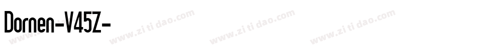 Dornen-V45Z字体转换
